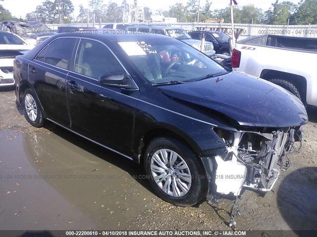4T4BF1FK7CR261341 - 2012 TOYOTA CAMRY SE/LE/XLE BLACK photo 1