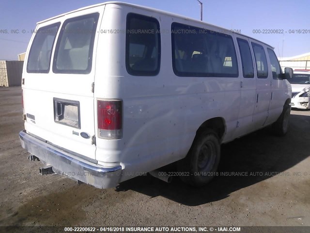 1FBSS3BL3BDA59734 - 2011 FORD ECONOLINE E350 SUPER DUTY WAGON WHITE photo 4