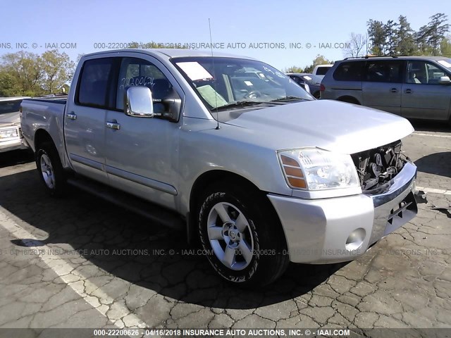 1N6AA07A14N542486 - 2004 NISSAN TITAN XE/SE/LE SILVER photo 1