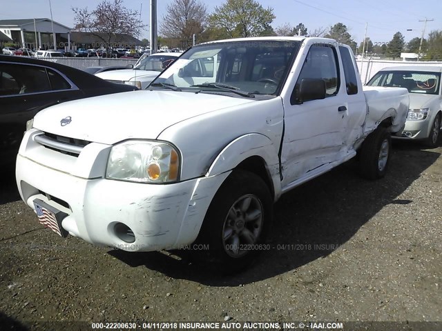 1N6DD26S61C376192 - 2001 NISSAN FRONTIER KING CAB XE WHITE photo 2