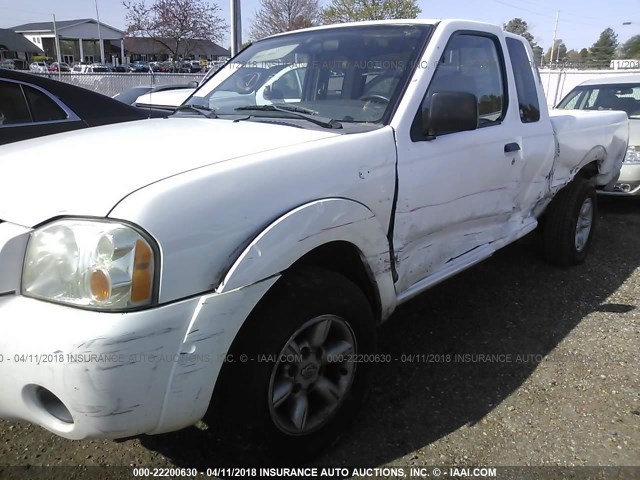 1N6DD26S61C376192 - 2001 NISSAN FRONTIER KING CAB XE WHITE photo 6