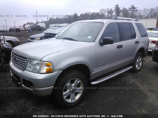 1FMZU73E25UB16534 - 2005 FORD EXPLORER XLT/XLT SPORT/NBX SILVER photo 2