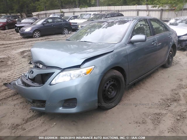 4T1BK3EK7AU601927 - 2010 TOYOTA CAMRY SE/LE/XLE TEAL photo 2