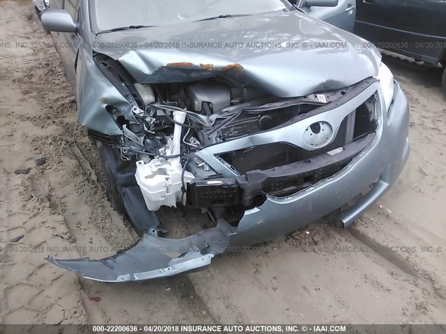 4T1BK3EK7AU601927 - 2010 TOYOTA CAMRY SE/LE/XLE 青色 照片 6