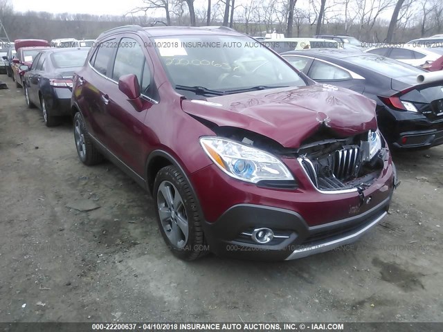 KL4CJBSB1DB125226 - 2013 BUICK ENCORE CONVENIENCE 红色 照片 1
