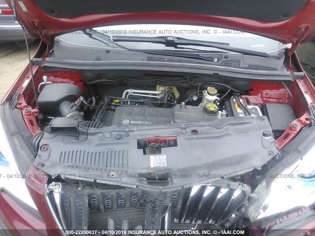 KL4CJBSB1DB125226 - 2013 BUICK ENCORE CONVENIENCE 红色 照片 10