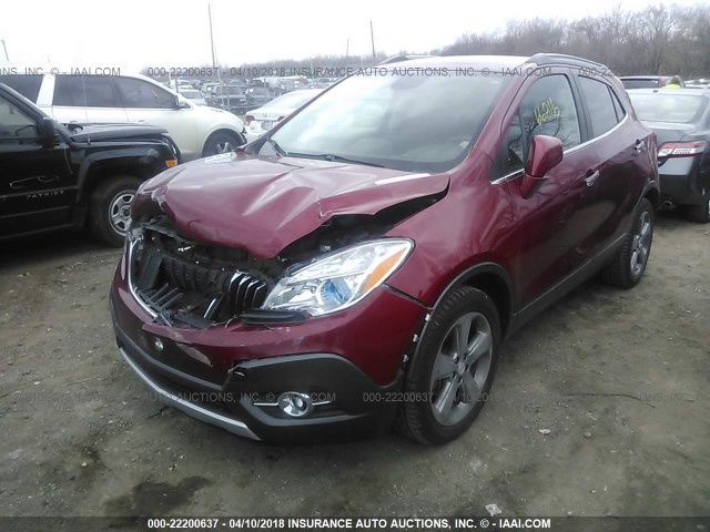 KL4CJBSB1DB125226 - 2013 BUICK ENCORE CONVENIENCE 红色 照片 2
