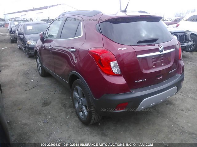 KL4CJBSB1DB125226 - 2013 BUICK ENCORE CONVENIENCE 红色 照片 3