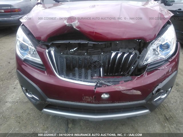 KL4CJBSB1DB125226 - 2013 BUICK ENCORE CONVENIENCE 红色 照片 6