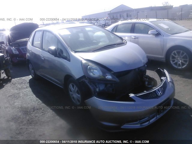 JHMGE8H24AS003783 - 2010 HONDA FIT SILVER photo 1