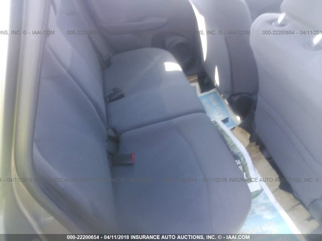 JHMGE8H24AS003783 - 2010 HONDA FIT SILVER photo 8