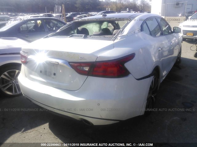 1N4AA6AP6GC415354 - 2016 NISSAN MAXIMA 3.5S/SV/SL/SR/PLAT WHITE photo 4