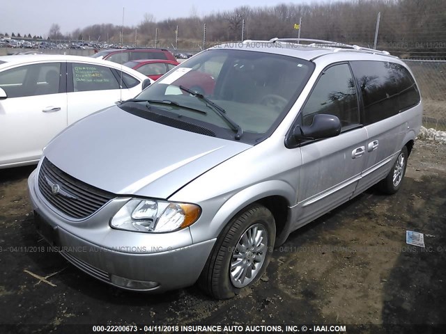 2C8GP64L93R147976 - 2003 CHRYSLER TOWN & COUNTRY LIMITED SILVER photo 2