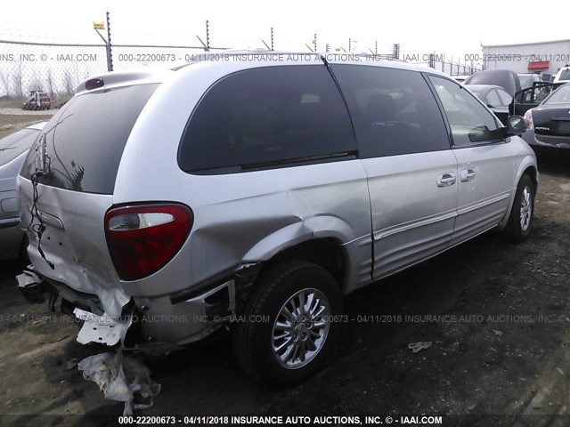 2C8GP64L93R147976 - 2003 CHRYSLER TOWN & COUNTRY LIMITED SILVER photo 4