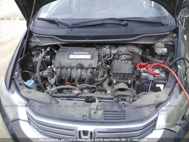 JHMZE2H78AS033936 - 2010 HONDA INSIGHT EX შავი ფოტო 10