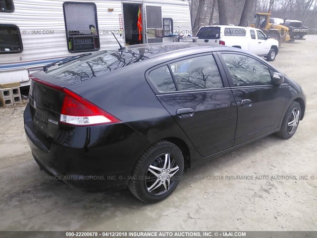 JHMZE2H78AS033936 - 2010 HONDA INSIGHT EX შავი ფოტო 4