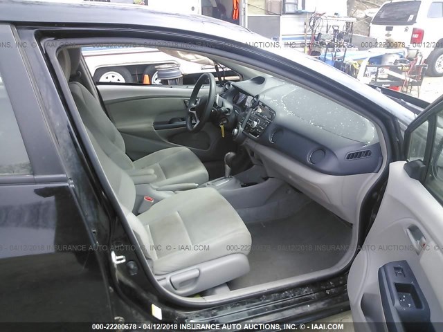 JHMZE2H78AS033936 - 2010 HONDA INSIGHT EX შავი ფოტო 5