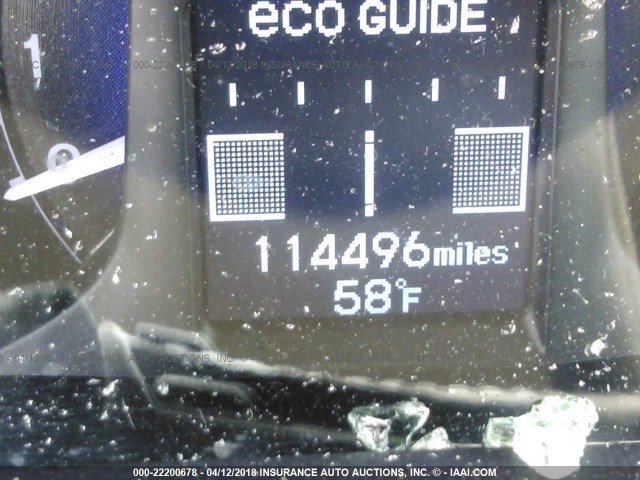 JHMZE2H78AS033936 - 2010 HONDA INSIGHT EX შავი ფოტო 7