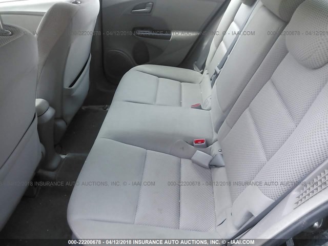 JHMZE2H78AS033936 - 2010 HONDA INSIGHT EX შავი ფოტო 8