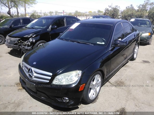 WDDGF8BB1AF486249 - 2010 MERCEDES-BENZ C 300 4MATIC BLACK photo 2