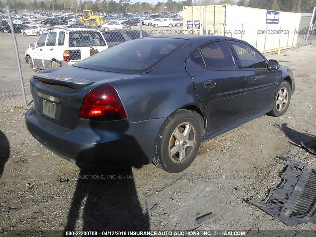 2G2WP552X61168310 - 2006 PONTIAC GRAND PRIX BLUE photo 4