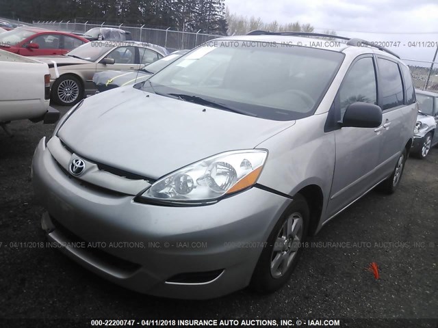 5TDZA23C56S466695 - 2006 TOYOTA SIENNA CE/LE SILVER photo 2