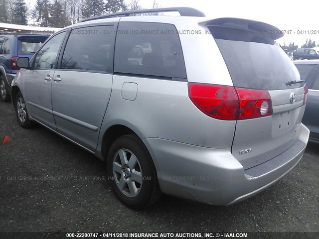 5TDZA23C56S466695 - 2006 TOYOTA SIENNA CE/LE SILVER photo 3