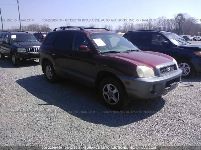 KM8SC13D74U757427 - 2004 HYUNDAI SANTA FE GLS/LX RED photo 1