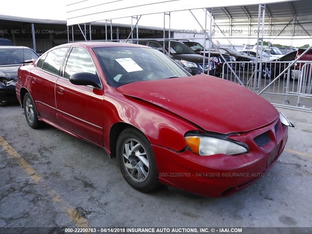 1G2NE52F04M674769 - 2004 PONTIAC GRAND AM SE RED photo 1