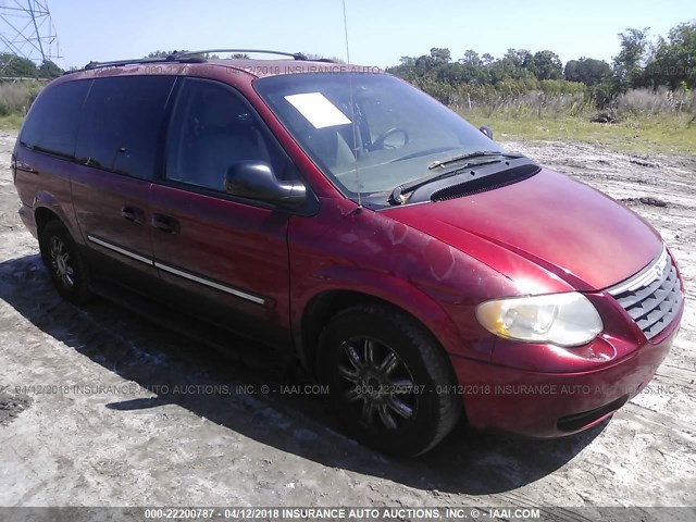 2C8GP54L05R247056 - 2005 CHRYSLER TOWN & COUNTRY TOURING BURGUNDY photo 1