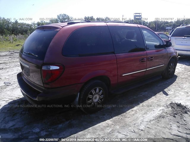 2C8GP54L05R247056 - 2005 CHRYSLER TOWN & COUNTRY TOURING BURGUNDY photo 4