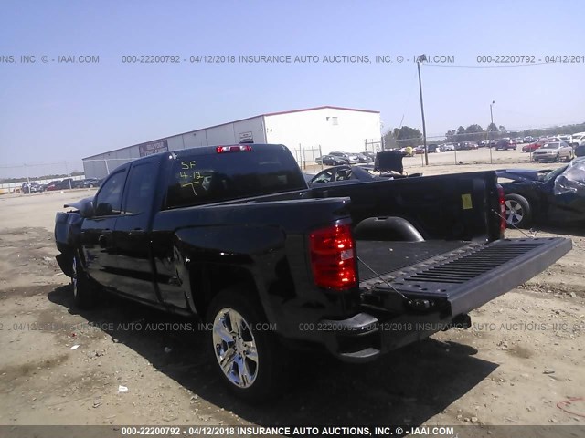 1GCRCPEC8HZ376902 - 2017 CHEVROLET SILVERADO C1500 CUSTOM BLACK photo 3