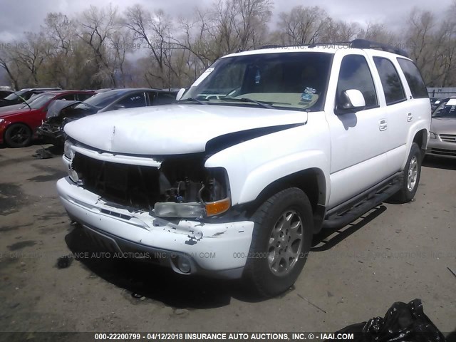 1GNEK13Z93R165116 - 2003 CHEVROLET TAHOE K1500 WHITE photo 2