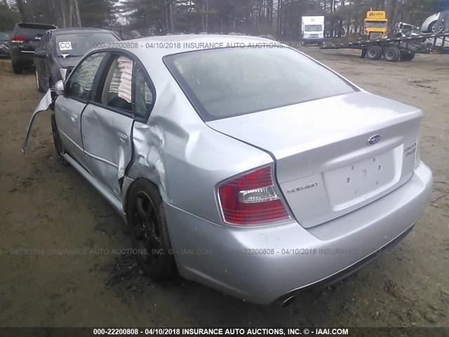 4S3BL676664212531 - 2006 SUBARU LEGACY GT LIMITED SILVER photo 3