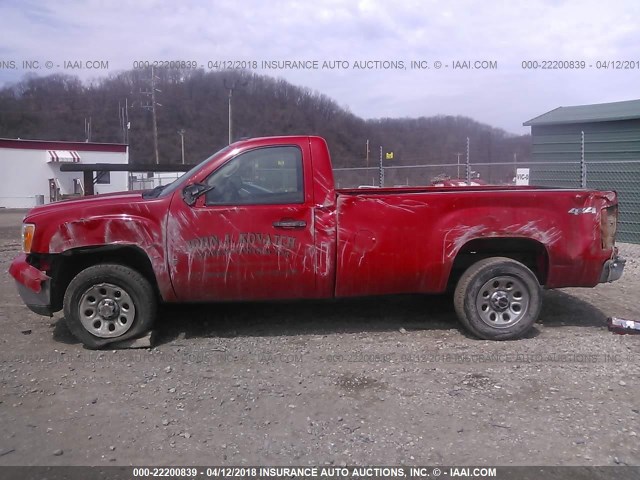 1GTEK14068Z102393 - 2008 GMC SIERRA K1500 RED photo 6