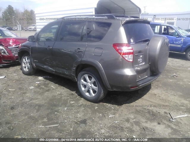 2T3DK4DV1AW019324 - 2010 TOYOTA RAV4 LIMITED TAN photo 3