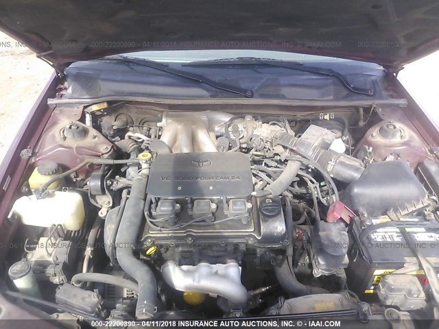 JT2BF22K8X0231832 - 1999 TOYOTA CAMRY LE/XLE BURGUNDY photo 10