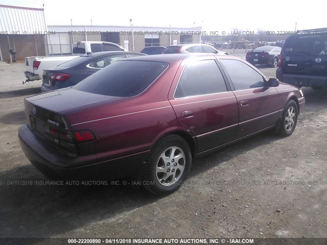 JT2BF22K8X0231832 - 1999 TOYOTA CAMRY LE/XLE BURGUNDY photo 4