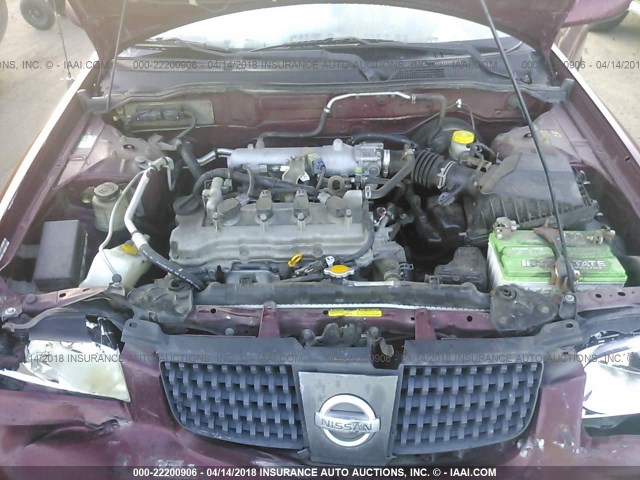 3N1CB51D64L877450 - 2004 NISSAN SENTRA 1.8/1.8S BURGUNDY photo 10