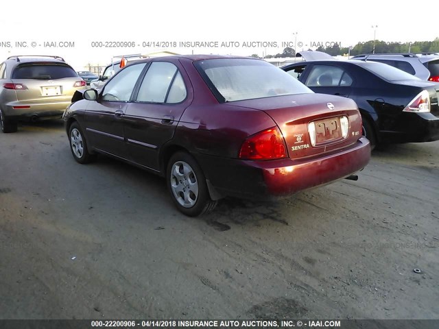 3N1CB51D64L877450 - 2004 NISSAN SENTRA 1.8/1.8S BURGUNDY photo 3