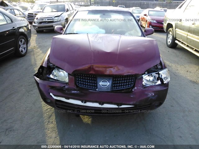 3N1CB51D64L877450 - 2004 NISSAN SENTRA 1.8/1.8S BURGUNDY photo 6