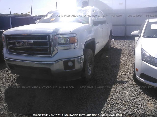 3GTU2UEC2FG231783 - 2015 GMC SIERRA K1500 SLE WHITE photo 2