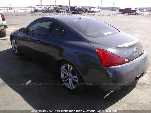 JNKCV64E48M130924 - 2008 INFINITI G37 JOURNEY/SPORT GRAY photo 3