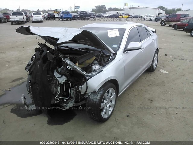 1G6AA5RA9E0106242 - 2014 CADILLAC ATS SILVER photo 2