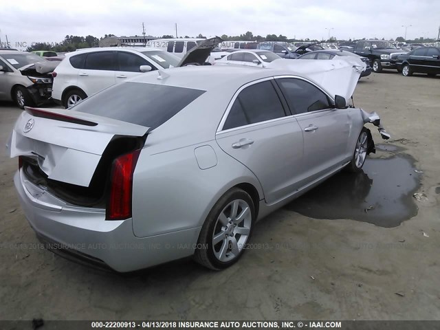 1G6AA5RA9E0106242 - 2014 CADILLAC ATS SILVER photo 4