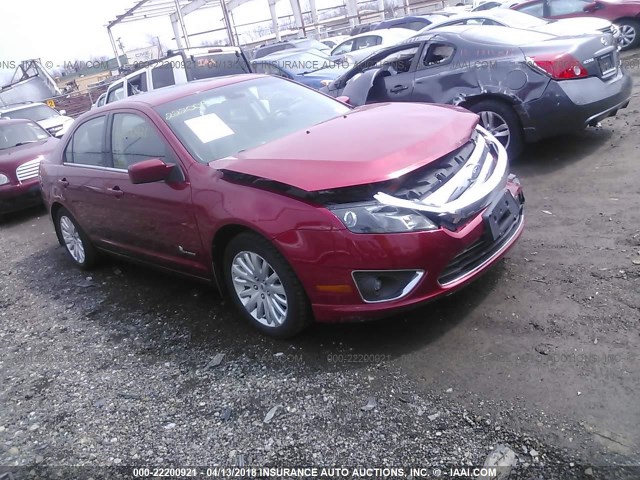3FADP0L33BR301924 - 2011 FORD FUSION HYBRID RED photo 1