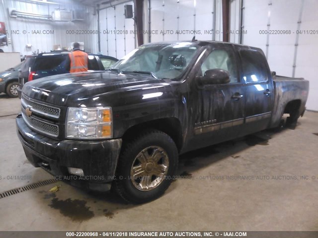 3GCPKTE77DG256900 - 2013 CHEVROLET SILVERADO K1500 LTZ BLACK photo 2