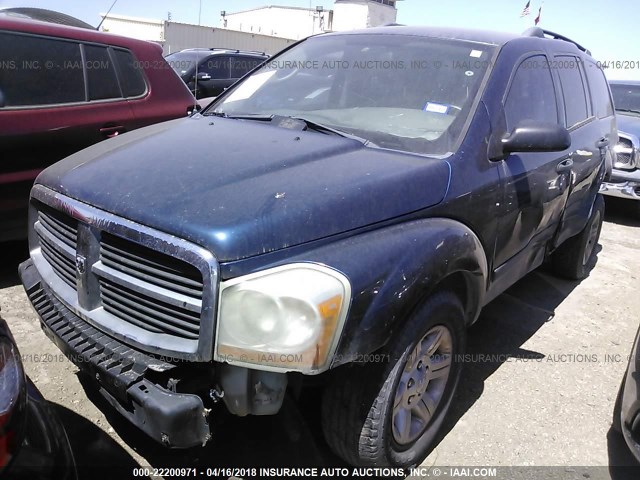 1D4HD38K55F603497 - 2005 DODGE DURANGO ST BLUE photo 2