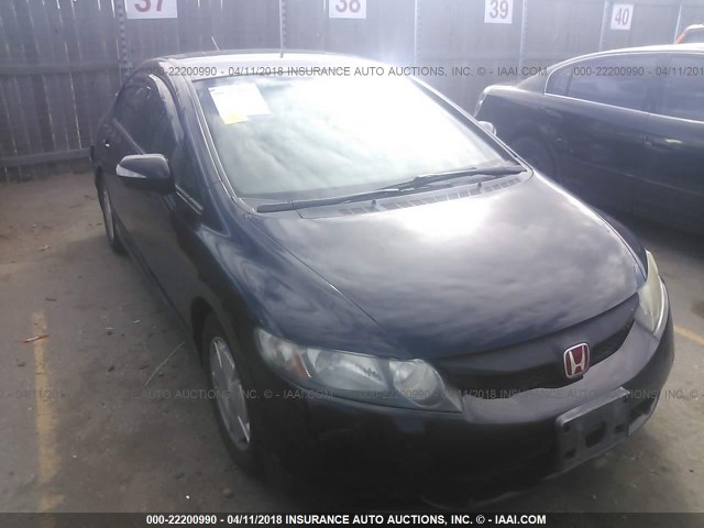 JHMFA3F24AS006681 - 2010 HONDA CIVIC HYBRID BLACK photo 1