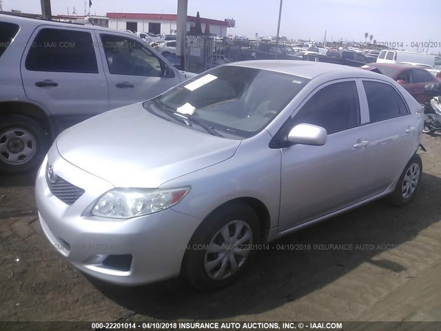 JTDBL40E69J046765 - 2009 TOYOTA COROLLA LE/XLE SILVER photo 2